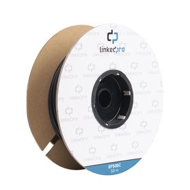 carrete de fibra óptica monomodo con conectores scsc duplex reforzada con kevlar de 50 metros para instalaciones subterráneas p