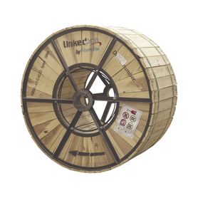 carrete de 4 km de fibra óptica aérea adss g652d monomodo de 48 hilos exterior span 200 loose tube