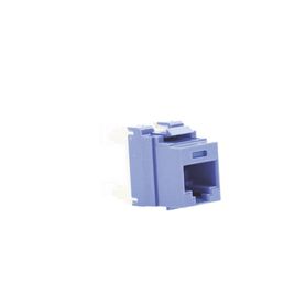 Conector Jack Estilo 110 (de Impacto) Tipo Keystone Categoria 5e De 8 Posiciones Y 8 Cables Color Azul 