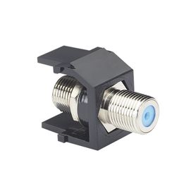 módulo acoplador coaxial tipo f keystone de 75 ohms 30 ghz color negro151314