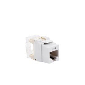 Conector Jack Estilo 110 (de Impacto) Tipo Keystone Categoria 5e De 8 Posiciones Y 8 Cables Color Blanco