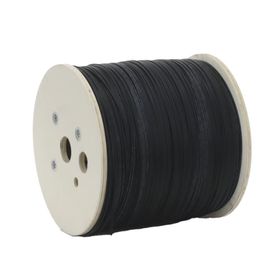 Carrete De 2 Km De Fibra Óptica Drop Plana Interior/exterior G.657a2 Monomodo De 1 Hilo (unifibra) Dieléctrica Forro Negro Compa
