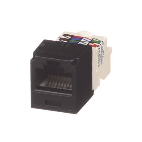 conector jack rj45 estilo tp minicom categoria 6 de 8 posiciones y 8 cables color negro177993