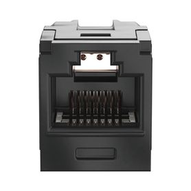 Módulo Acoplador Rj45 A Rj45 Minicom Categoria 6a Color Negro