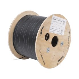 carrete de 1 km de fibra óptica drop interiorexterior g657a2 monomodo de 1 hilo unifibra dieléctrica forro negro172102