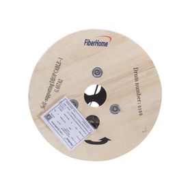 Carrete De 1 Km De Fibra Óptica Aérea Mini Figura 8 G.657a2 Tipo Drop Monomodo De 1 Hilo (unifibra) Color Negro Span 80