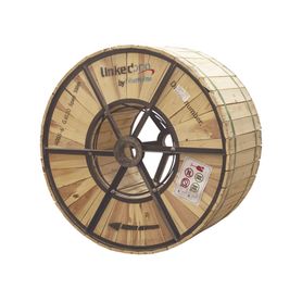 carrete de 4 km de fibra óptica aérea adss g652d monomodo de 24 hilos exterior span 100 loose tube