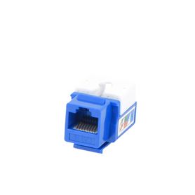 Módulo Jack Keystone  Cat5e Con Terminación 110 (punchdown) Para Faceplate  Color Azul