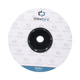 Carrete De Fibra Óptica Monomodo Con Conectores Lclc Duplex Reforzada Con Kevlar De 50 Metros Para Instalaciones Subterráneas Po